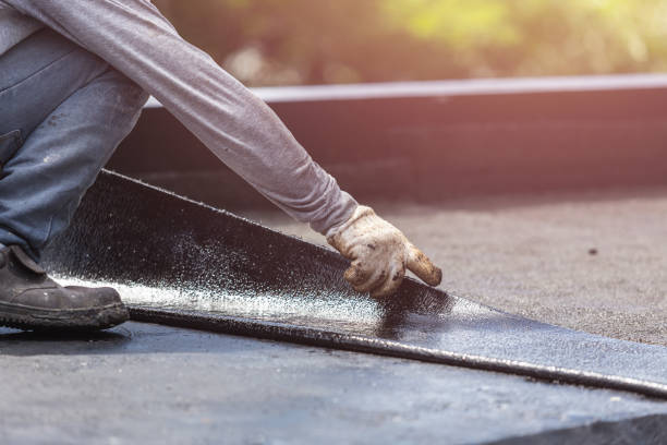 Professional Exterior Waterproofing technician working in Brooklyn, MI